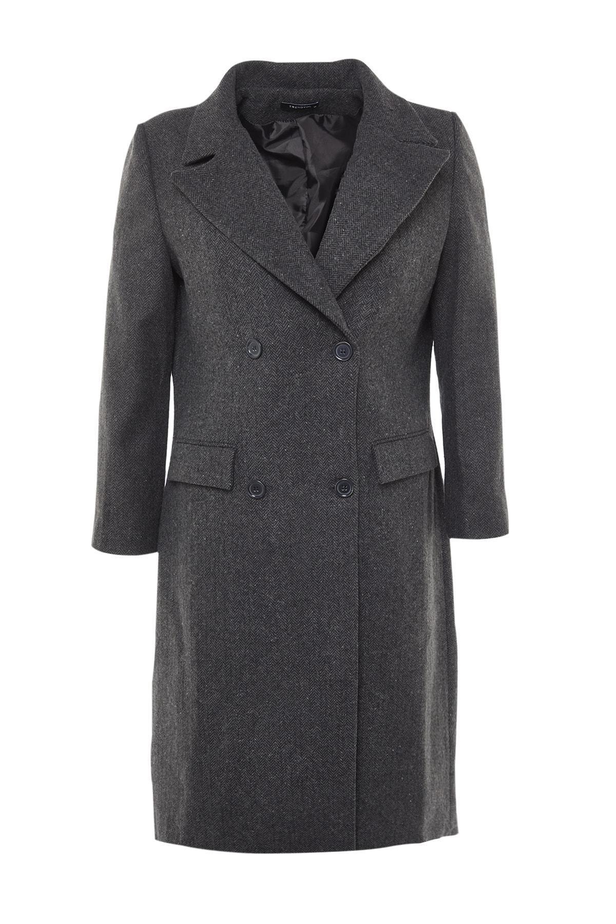Black Puffer Plus Size Coat, , large image number 5