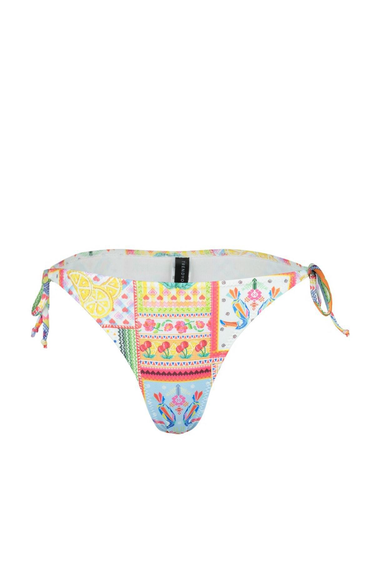 Multicolour Graphic Bikini Bottom, Multicolor, large image number 6