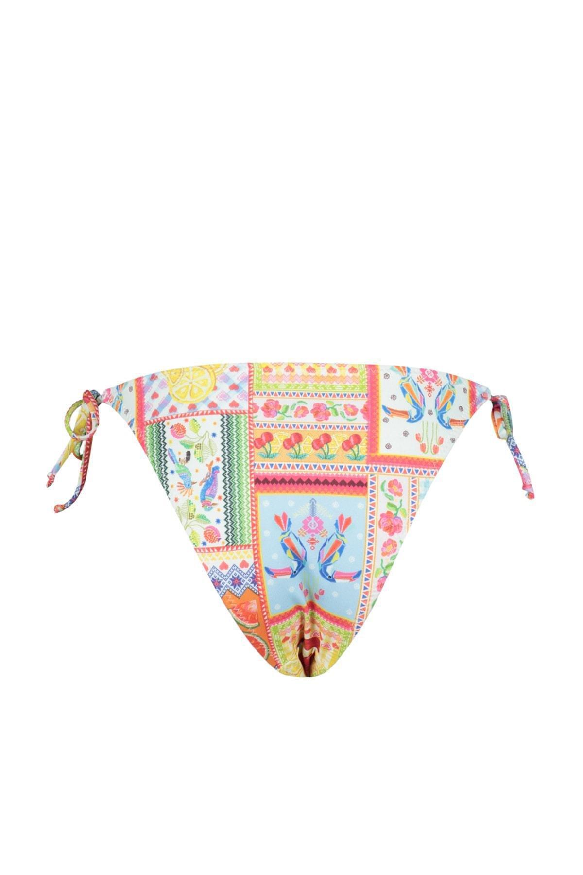 Multicolour Graphic Bikini Bottom, Multicolor, large image number 8