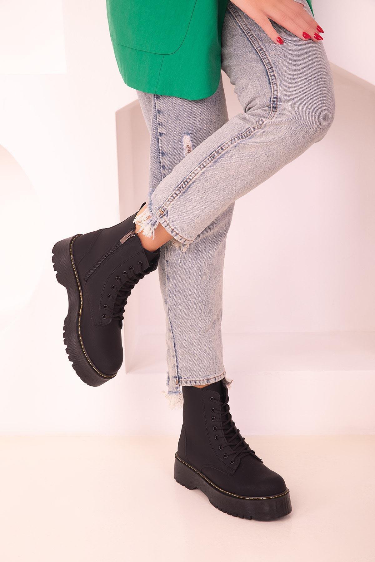 Black Matte Boots, C101_2506, large image number 1