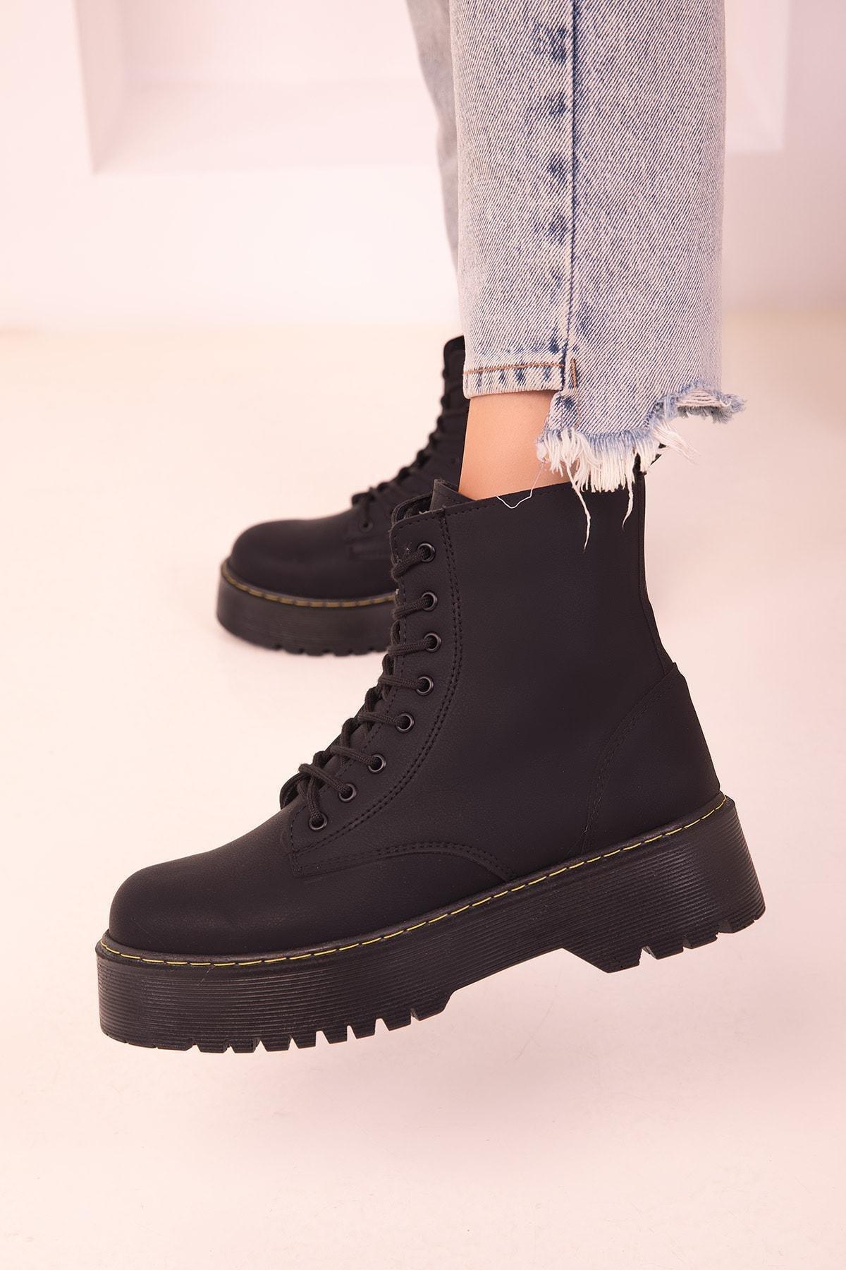 Black Matte Boots, C101_2506, large image number 3
