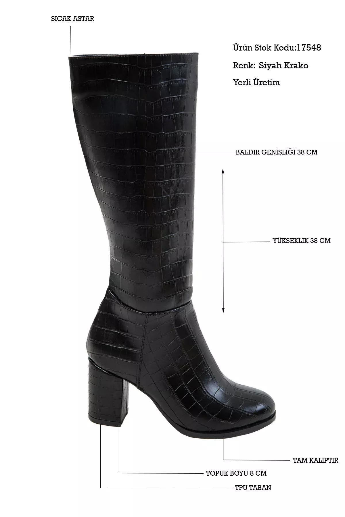 Black Crocodile Boots, , medium