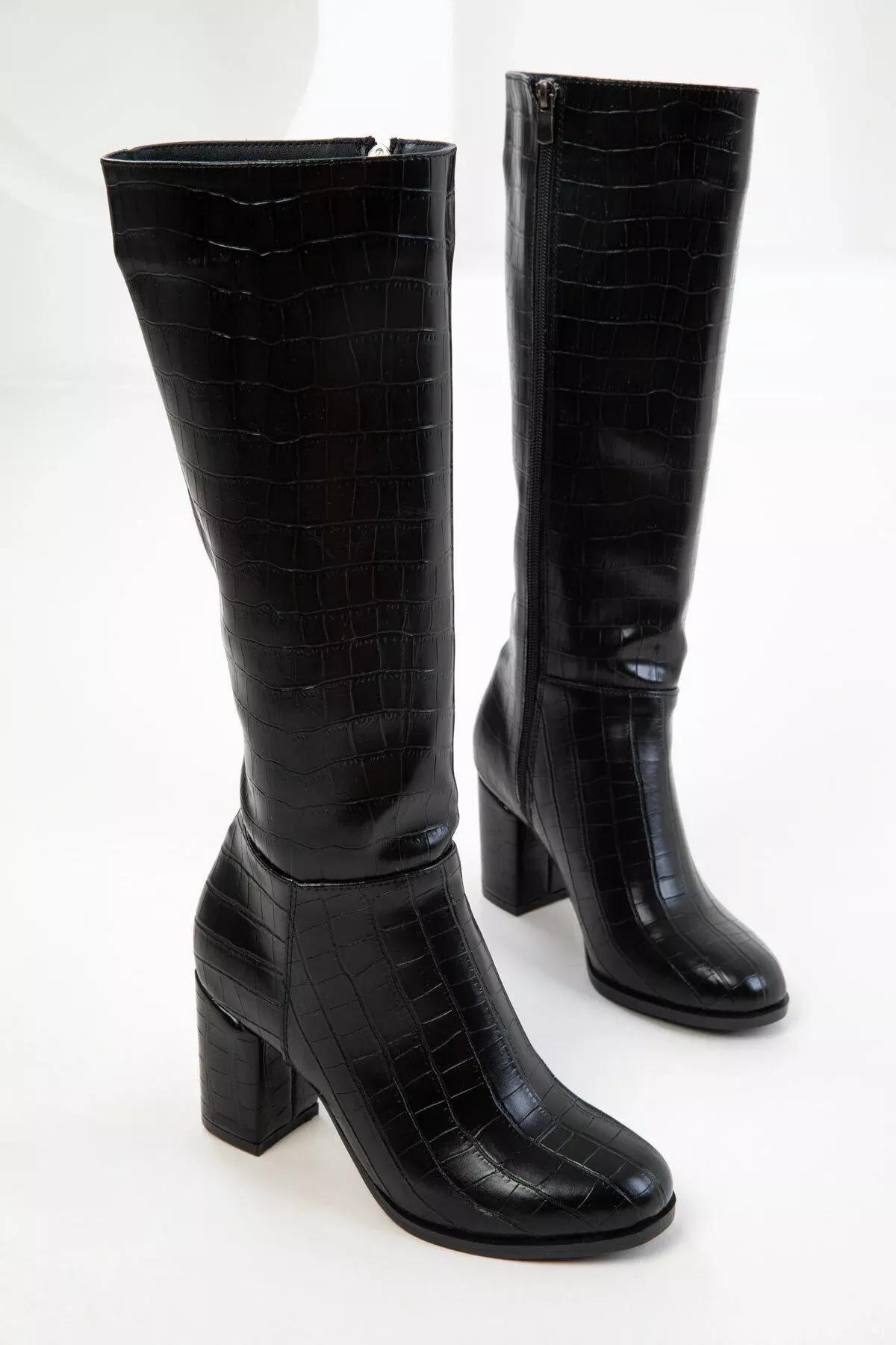 Black Crocodile Boots, C101_2504, medium