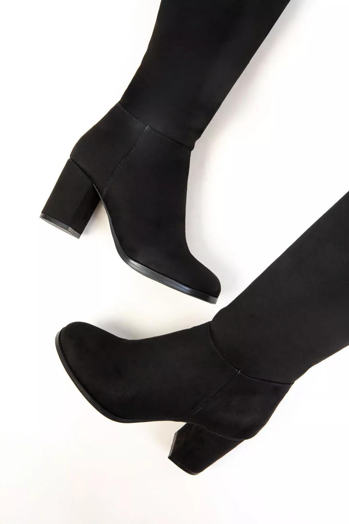 Black Suede Boots, C101_2531, large image number 5