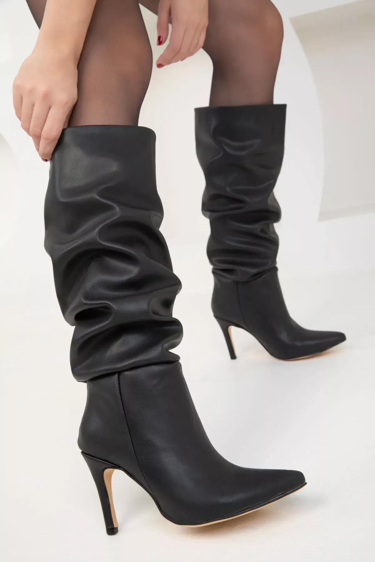 Black Womens Boots 17549, BLACK, large image number 0