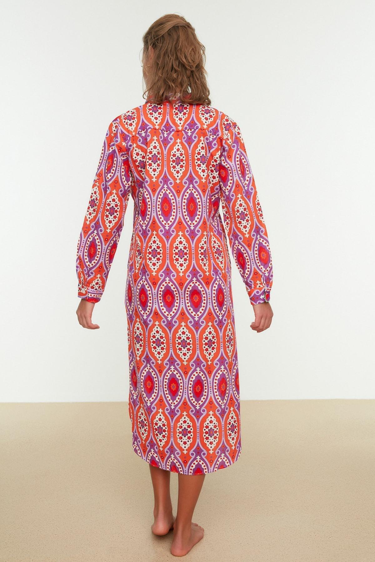 Relaxed Ethnic Pattern Kaftan, , large image number 8