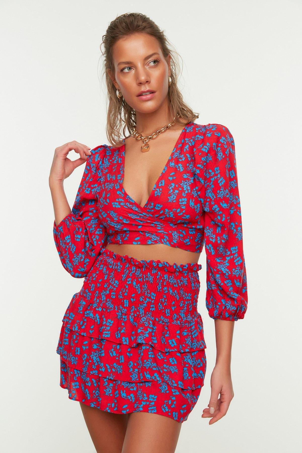 Red Fitted Co-Ord Set, , large image number 0