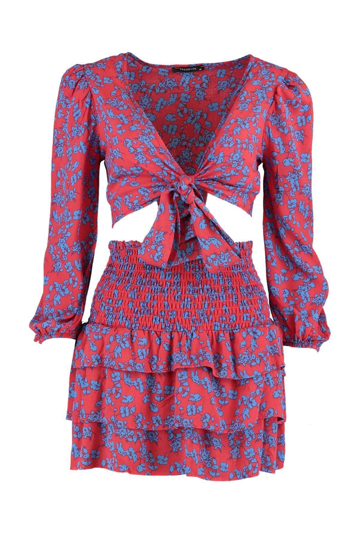 Red Fitted Co-Ord Set, , large image number 4