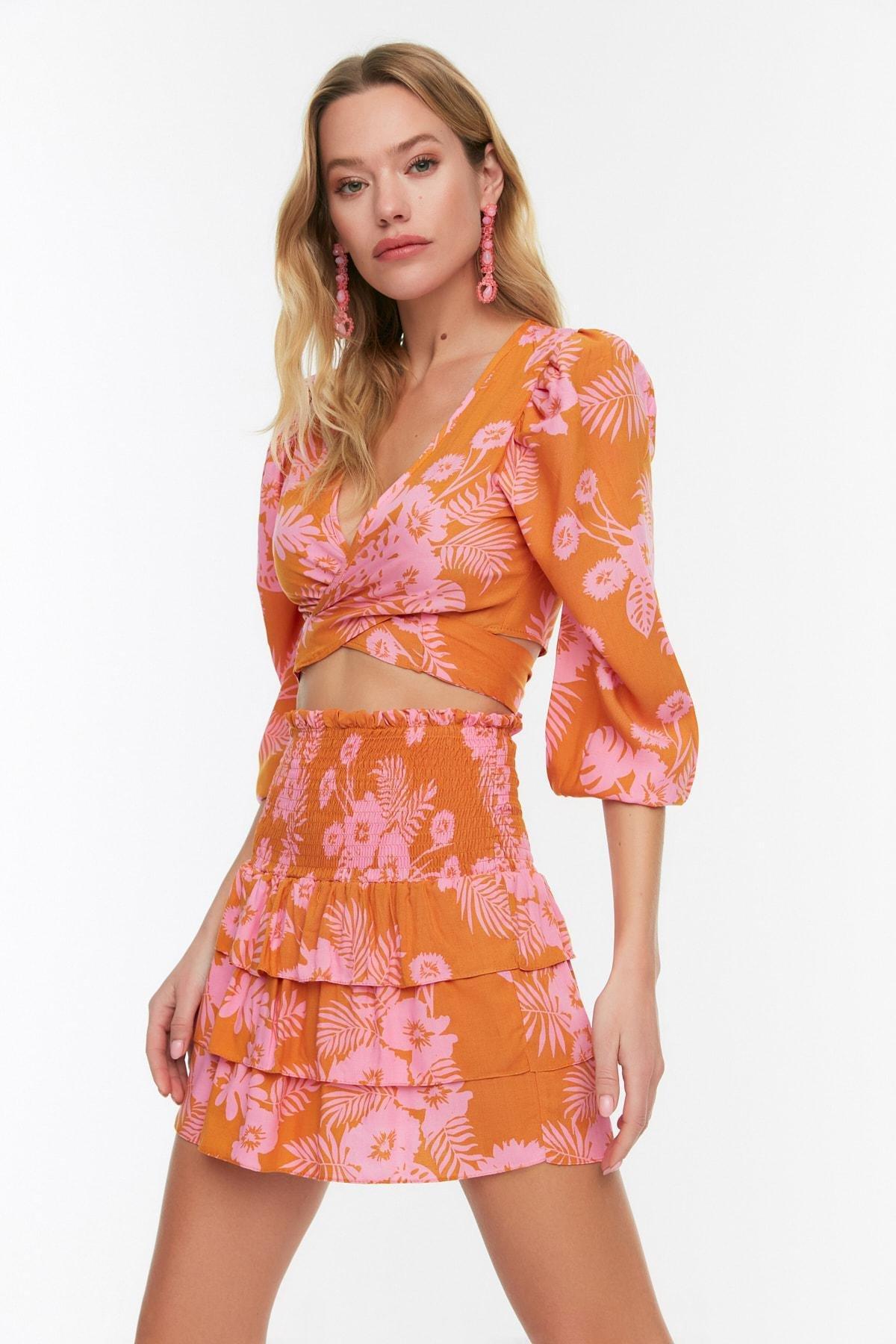 Orange Fitted Co-Ord Set, , large image number 0