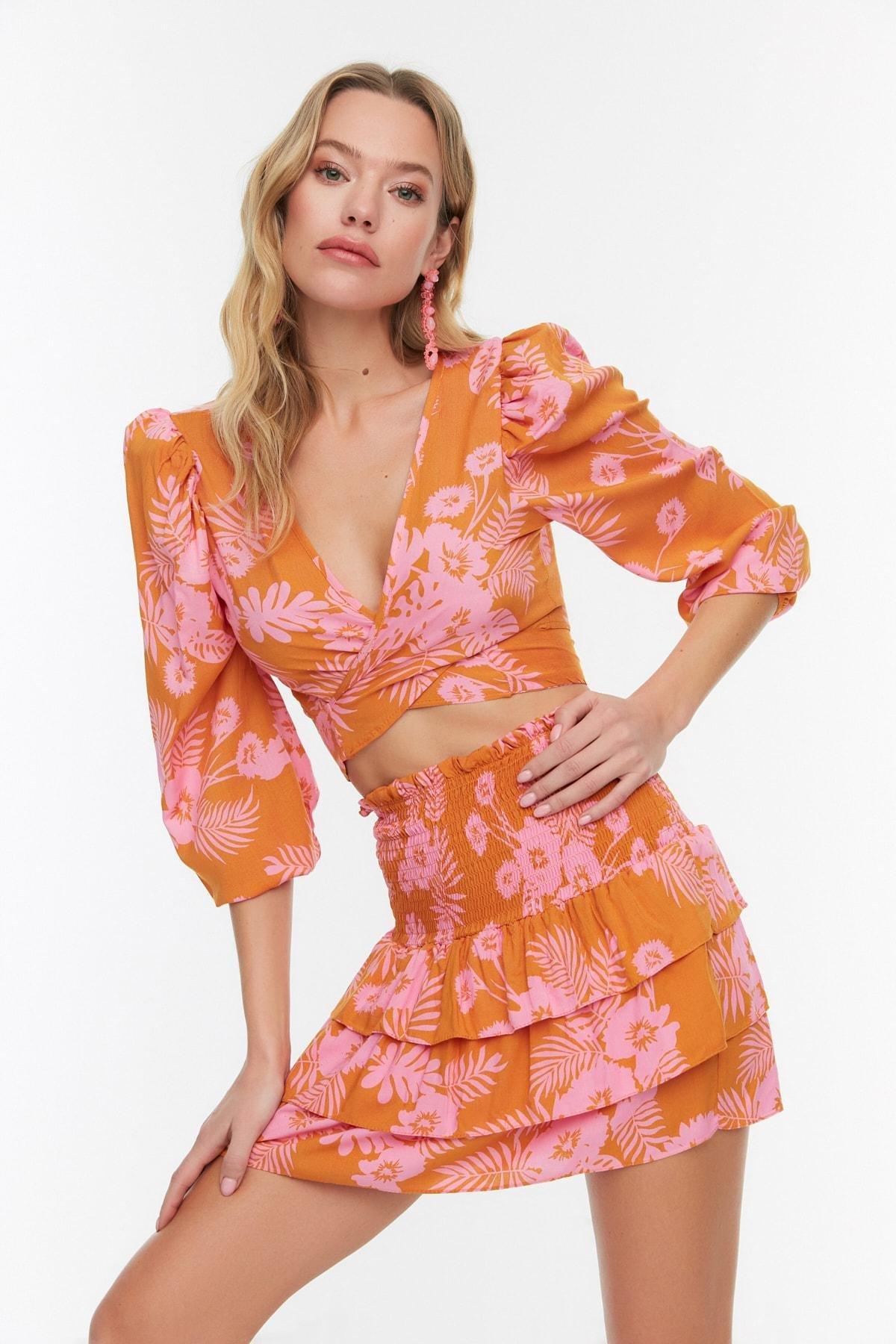 Orange Fitted Co-Ord Set, , large image number 1