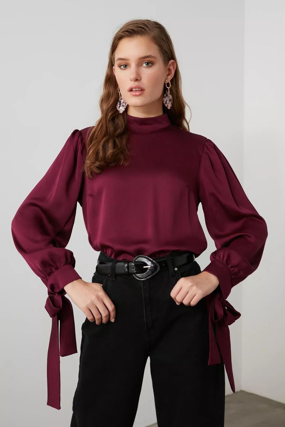 Purple Regular Blouse, Purple, large image number 2