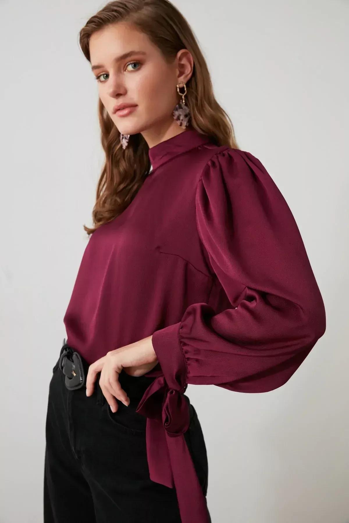 Purple Regular Blouse, Purple, large image number 5