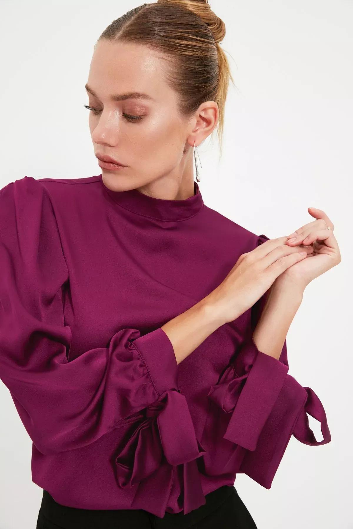 Purple Regular Blouse, Purple, large image number 6