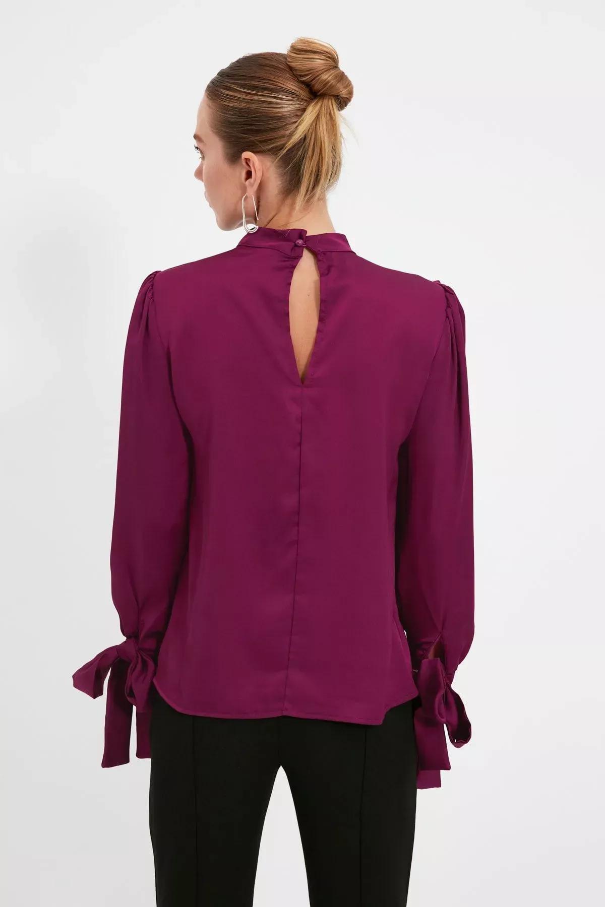 Purple Regular Blouse, Purple, large image number 8