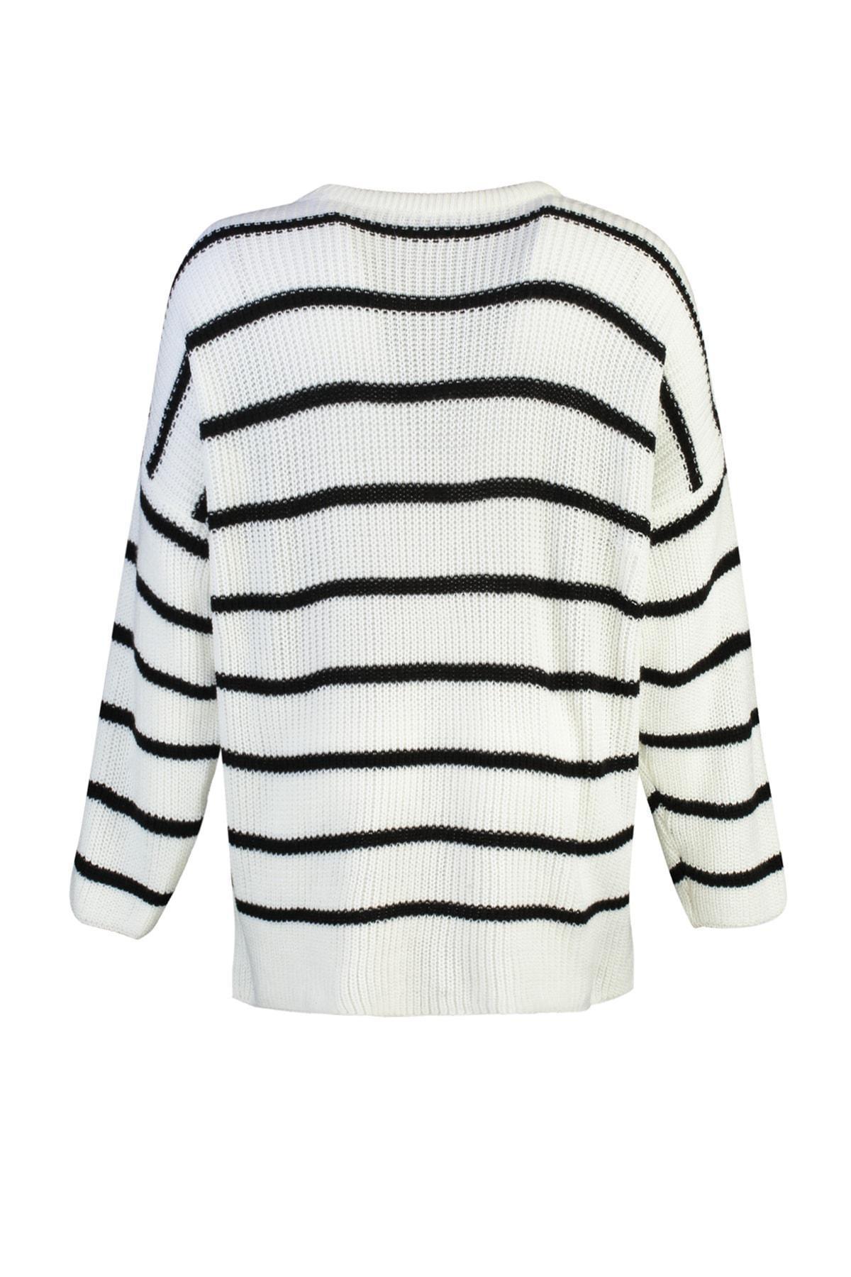 Beige Relaxed Plus Size Sweater, , large image number 6