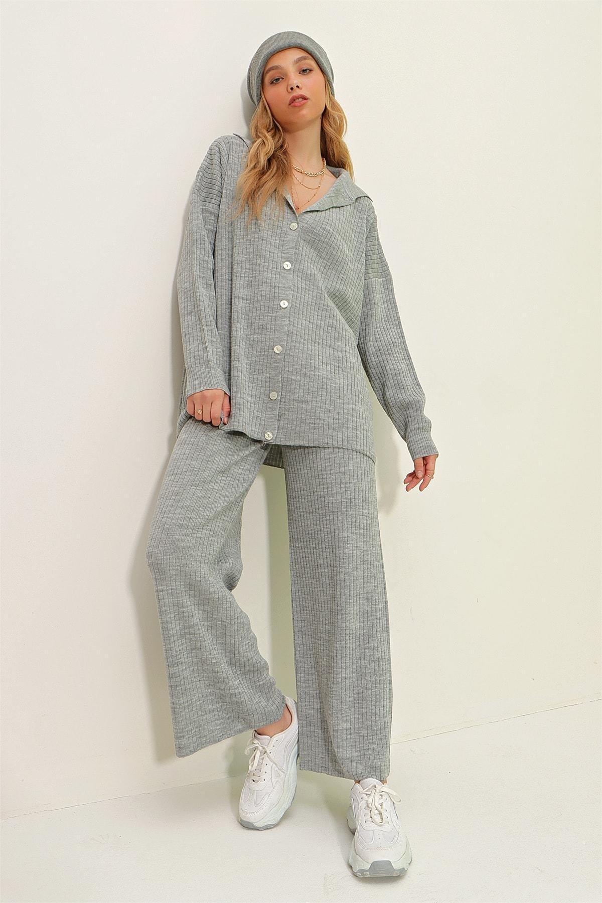 Gray Relaxed Co-Ord Sets, Gray, large image number 0