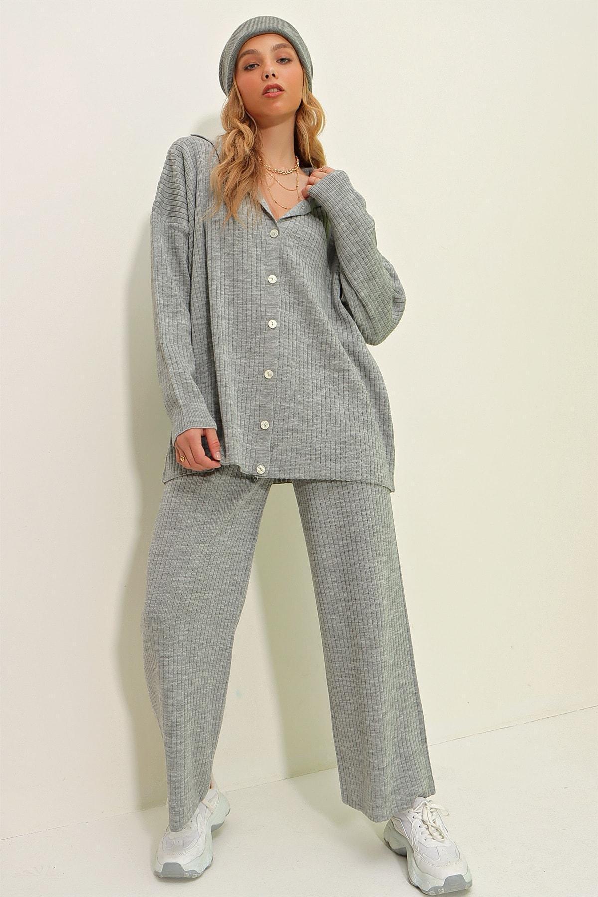 Gray Relaxed Co-Ord Sets, Gray, large image number 2