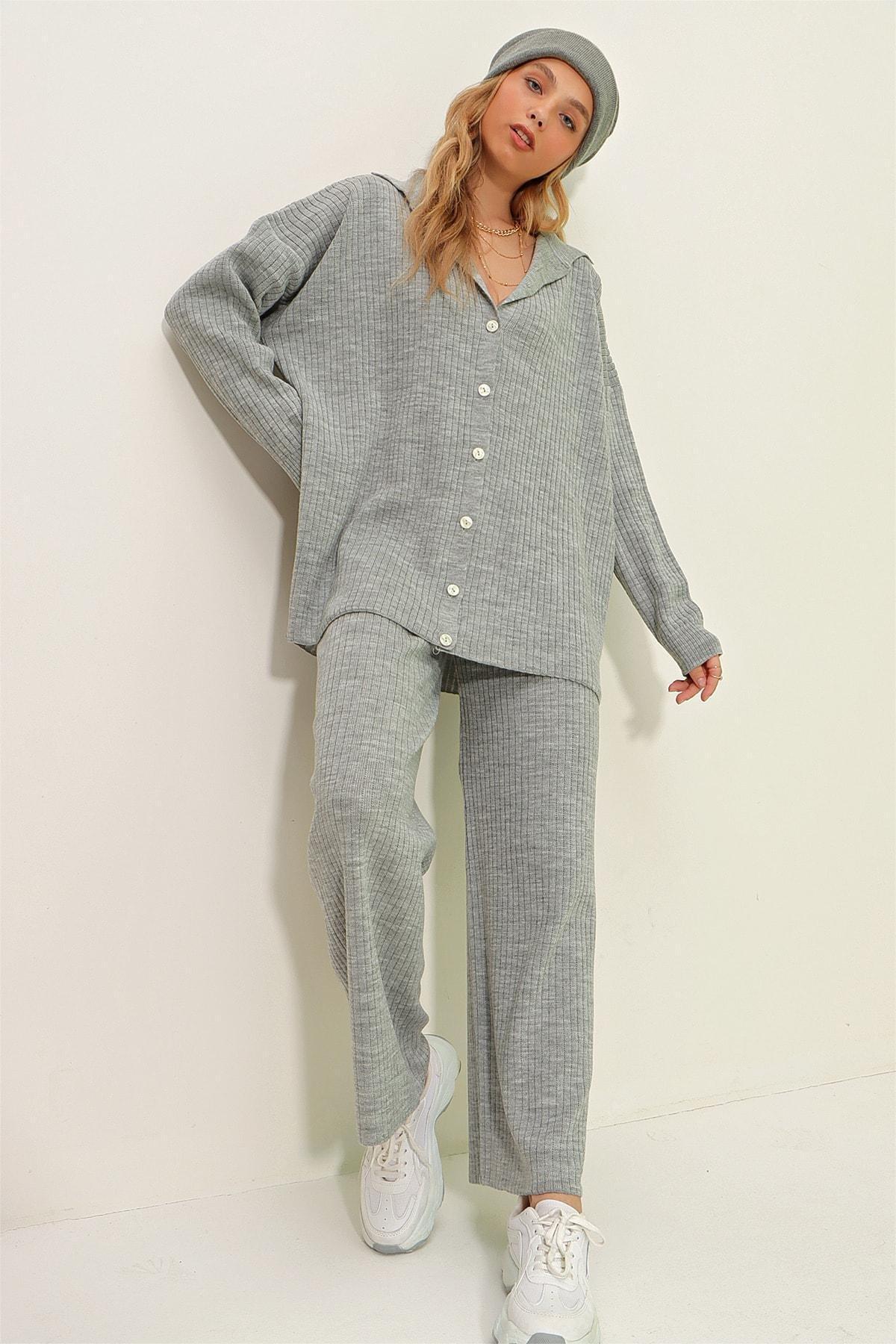 Gray Relaxed Co-Ord Sets, Gray, large image number 3