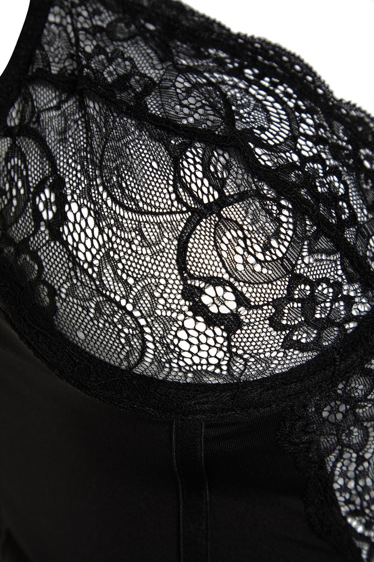 Plus Size Underwear Set - Black - Plain, 2 pcs, , large image number 0