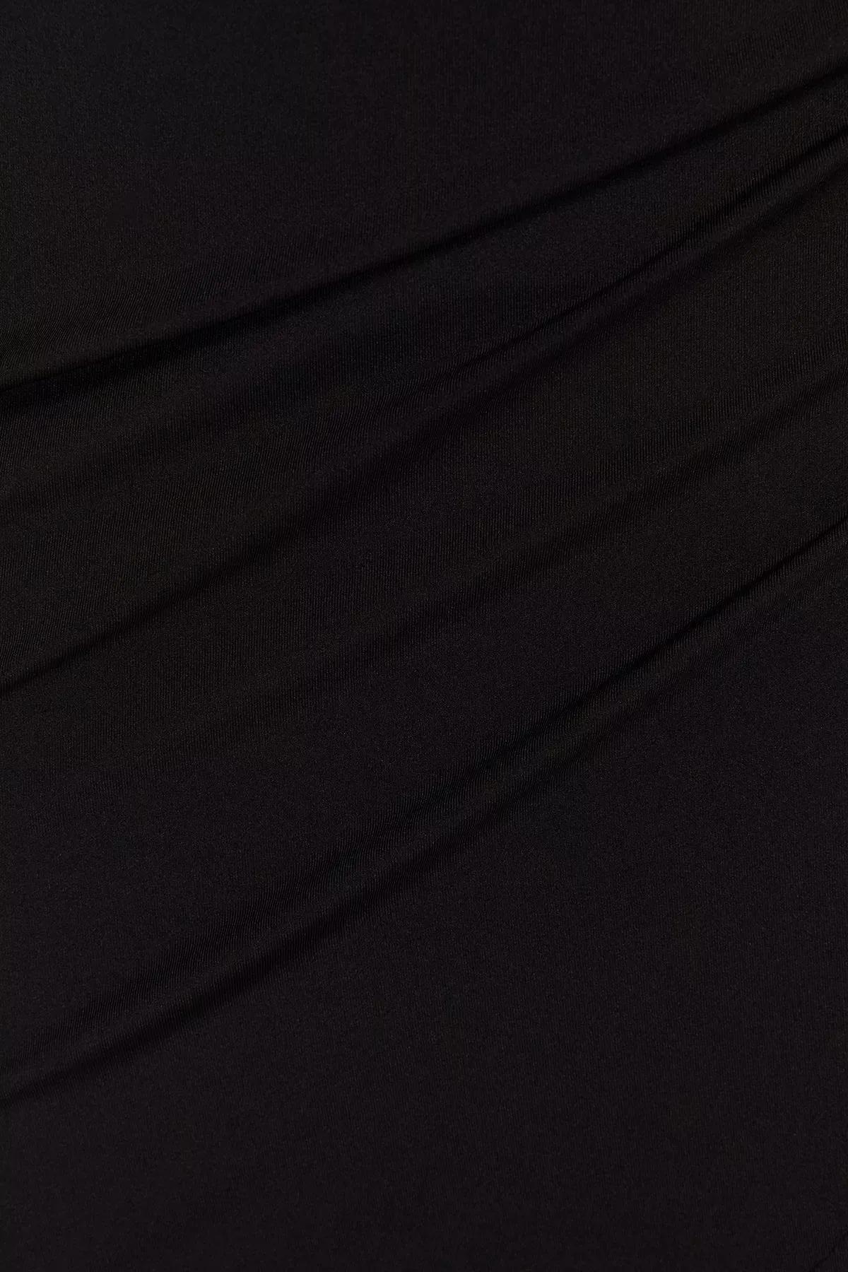 Black Body-Lined Occasionwear Dress, , large image number 4