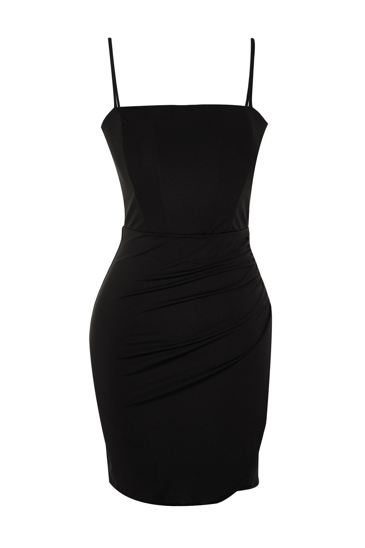 Black Body-Lined Occasionwear Dress, , large image number 5