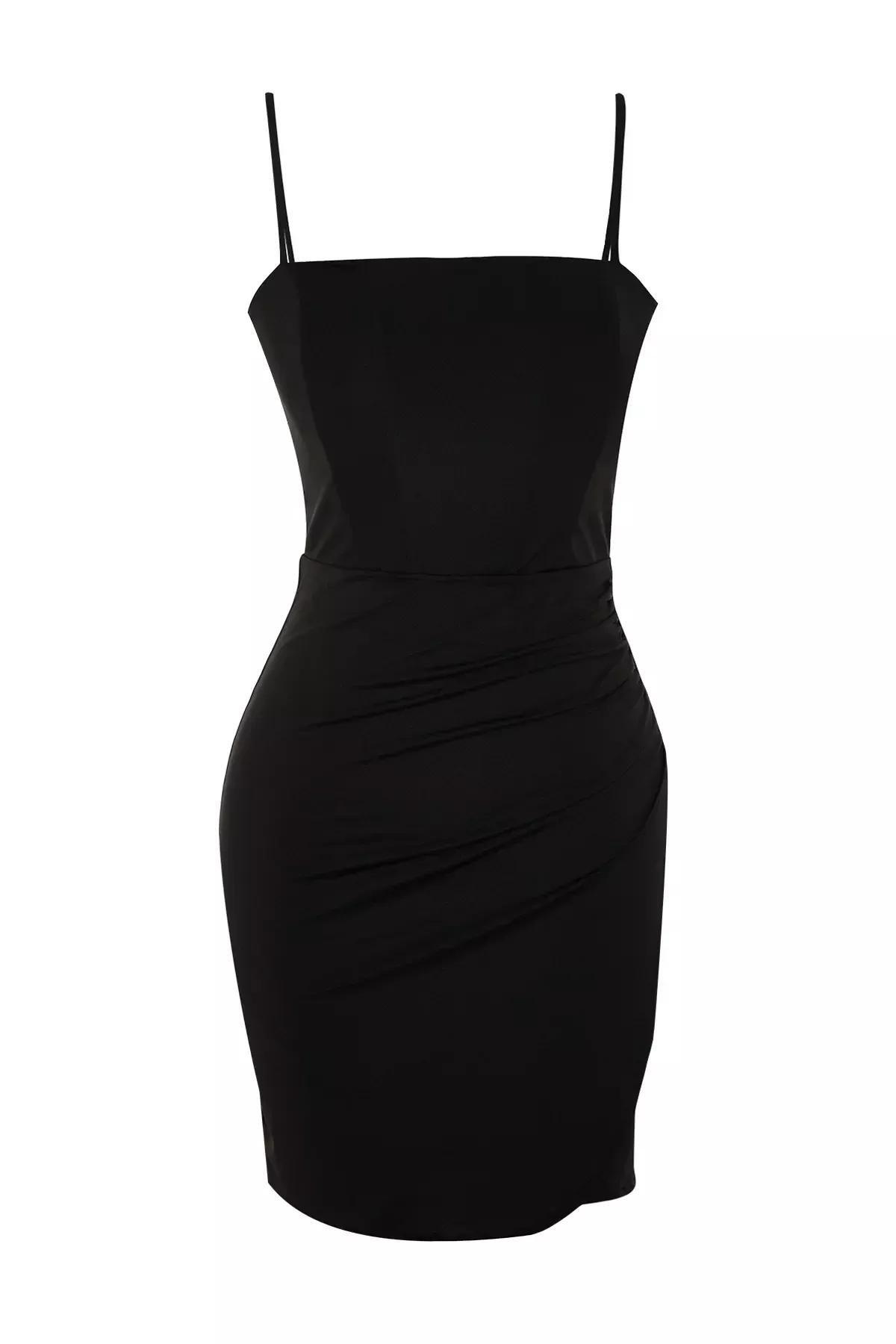 Black Body-Lined Occasionwear Dress, , large image number 5