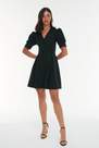 Trendyol - Black A Line Double-Breasted Dress