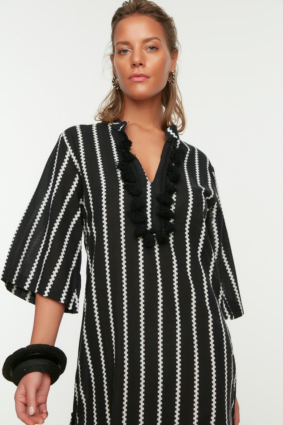 Black Oversize Dress, Black, medium