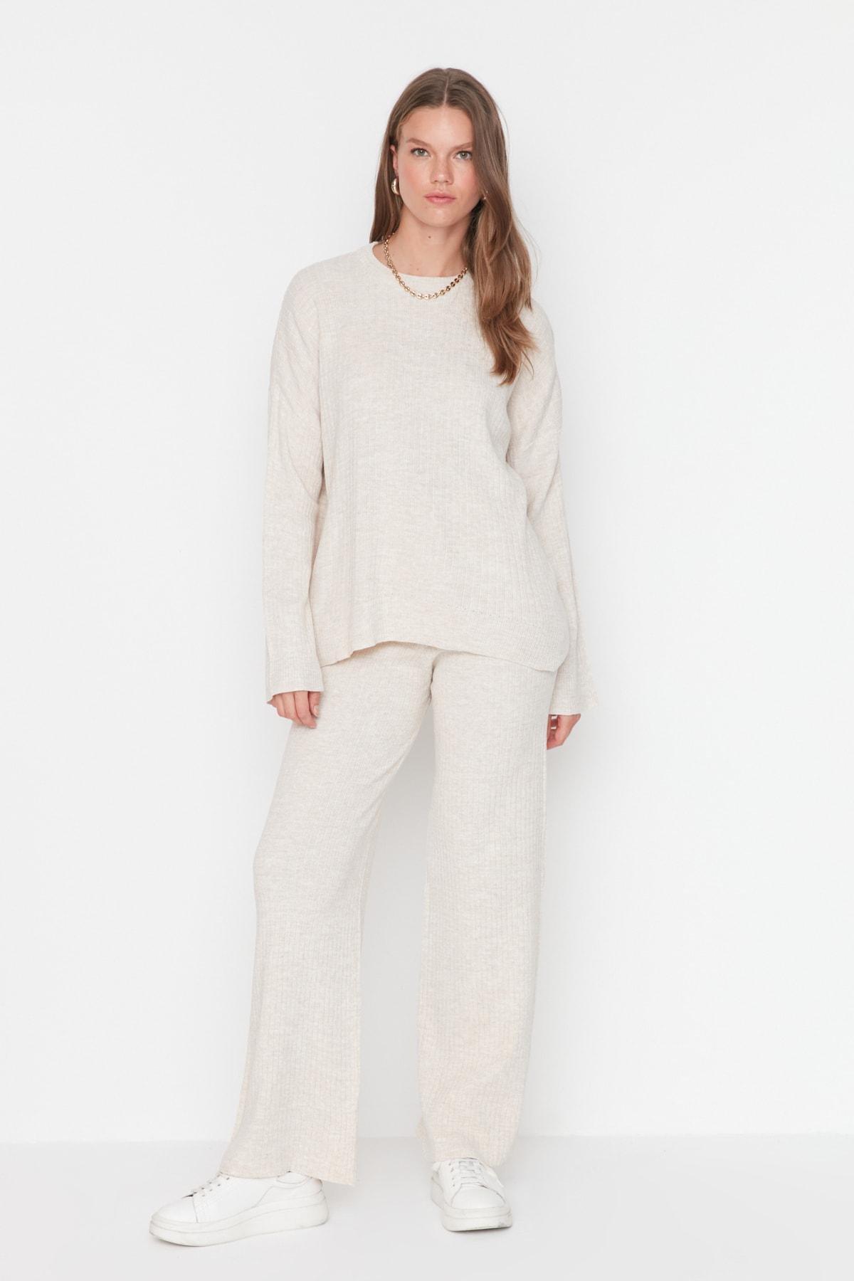 Grey Regular Mid Waist Co-Ord Set, , large image number 5