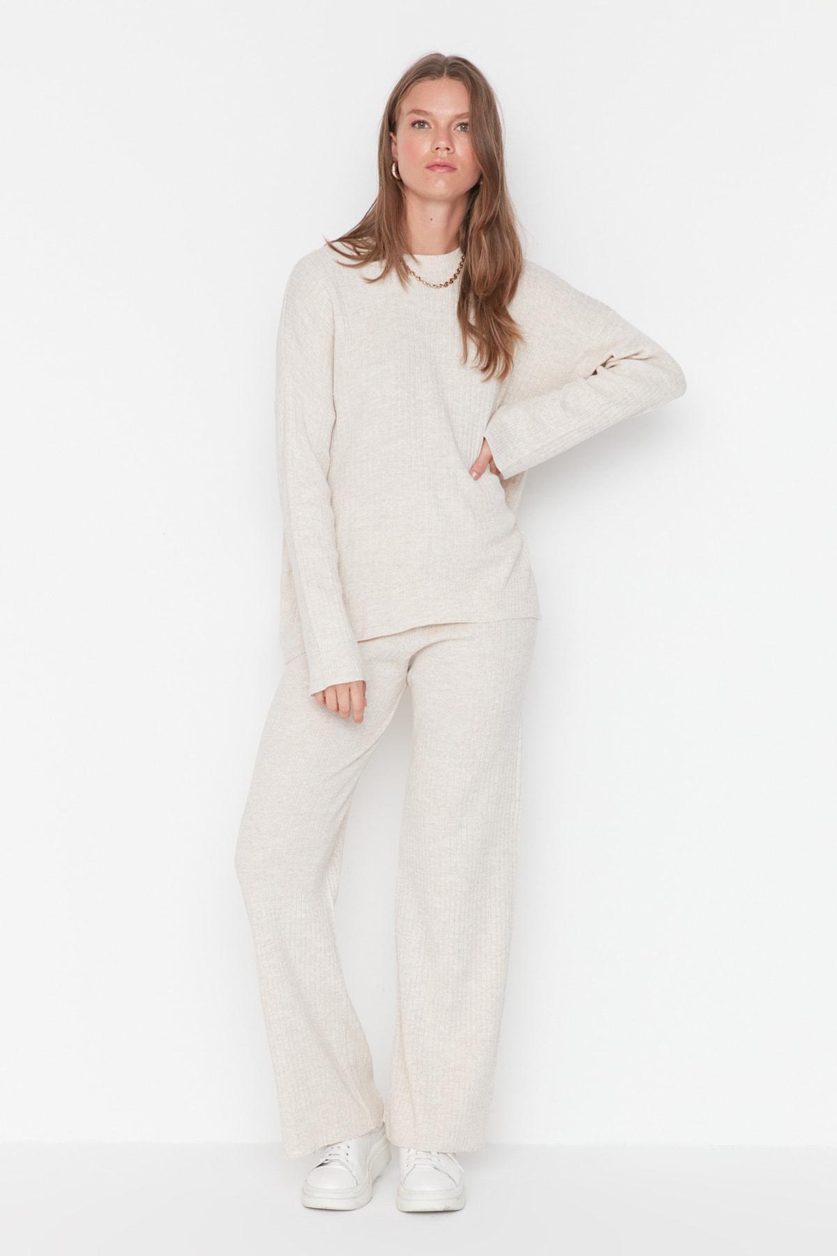 Grey Regular Mid Waist Co-Ord Set, , large image number 9