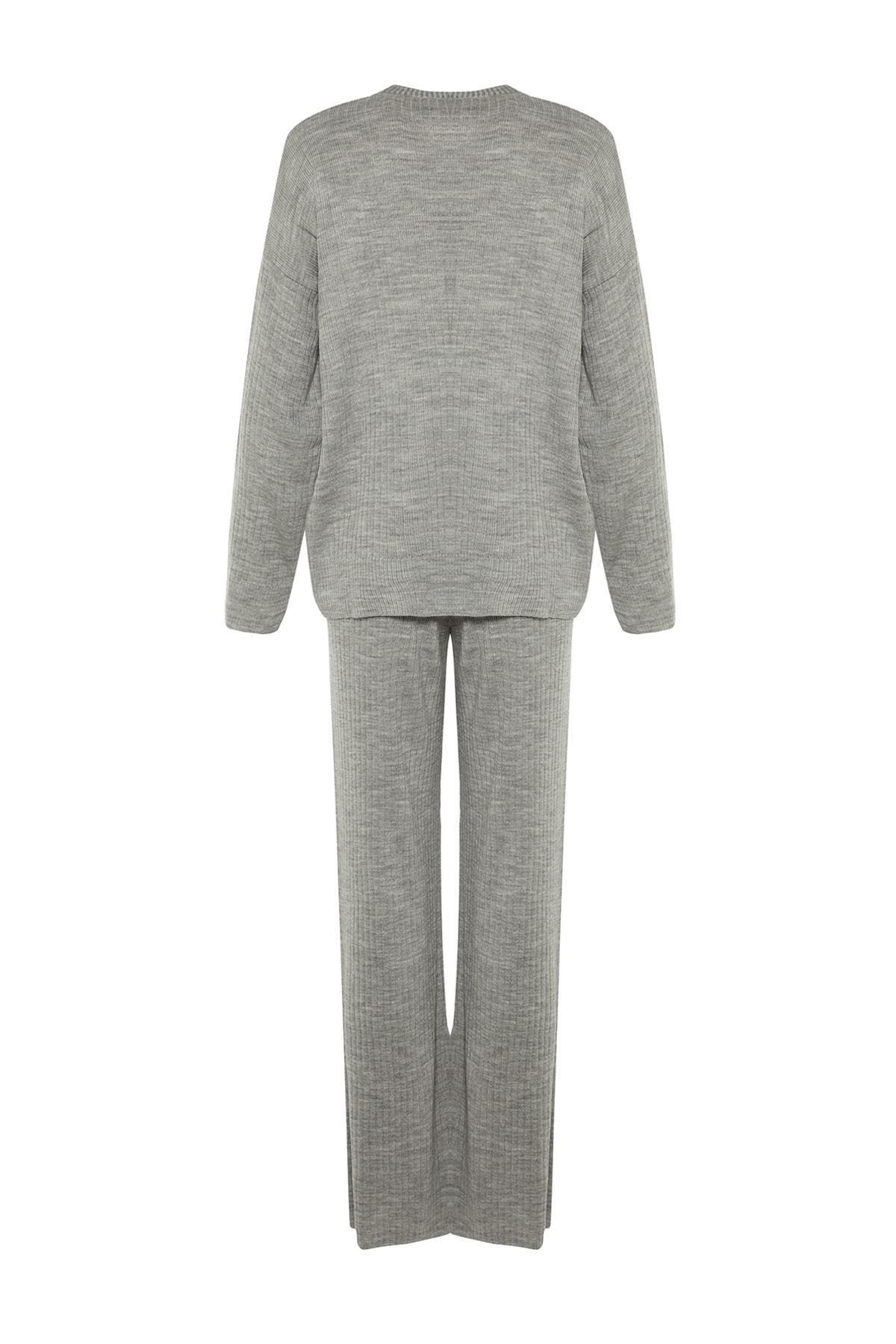 Grey Regular Mid Waist Co-Ord Set, , large image number 10