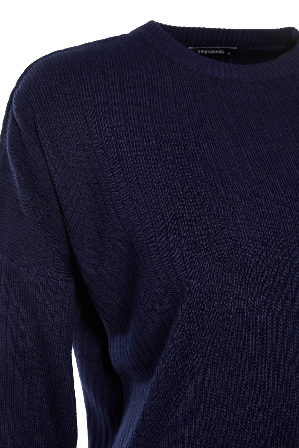 Blue Crew Neck Co-Ord Set, Dark blue, large image number 10