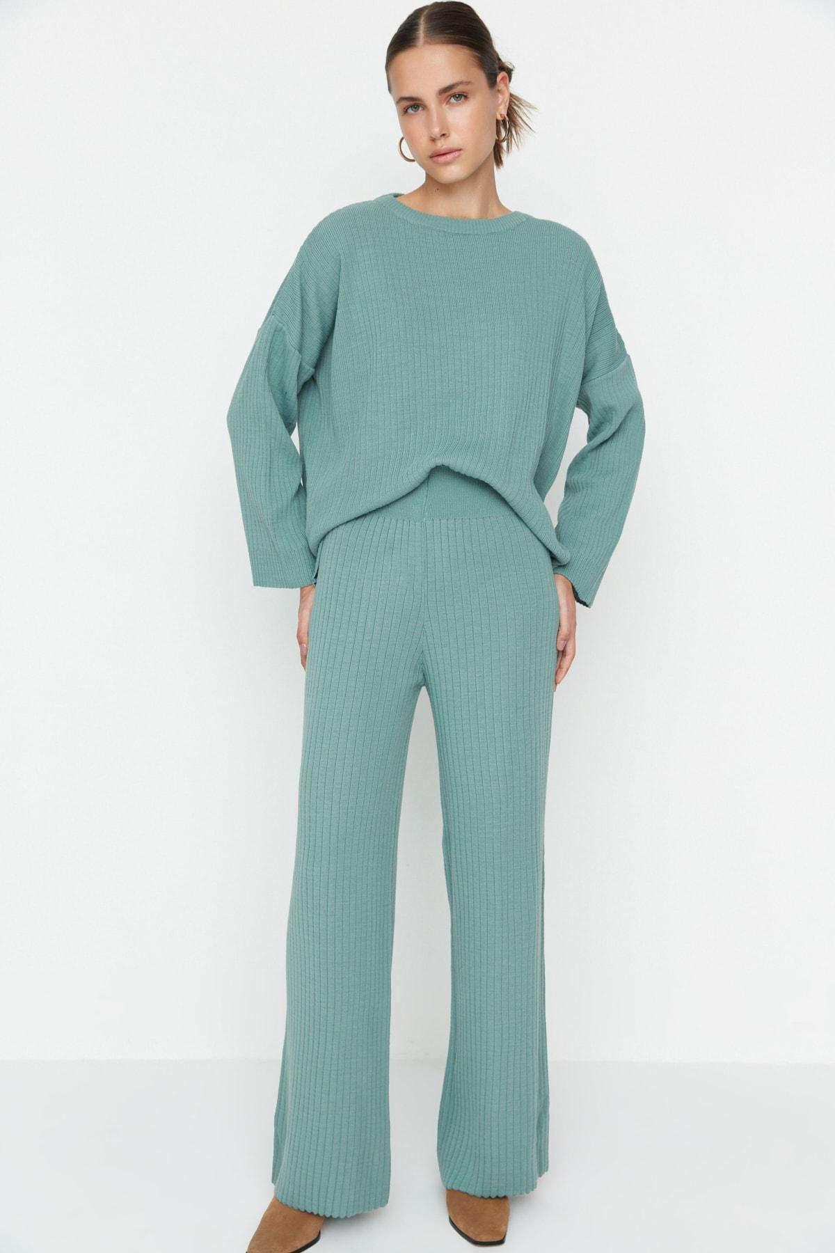 Green Crew Neck Co-Ord Set, , large image number 3