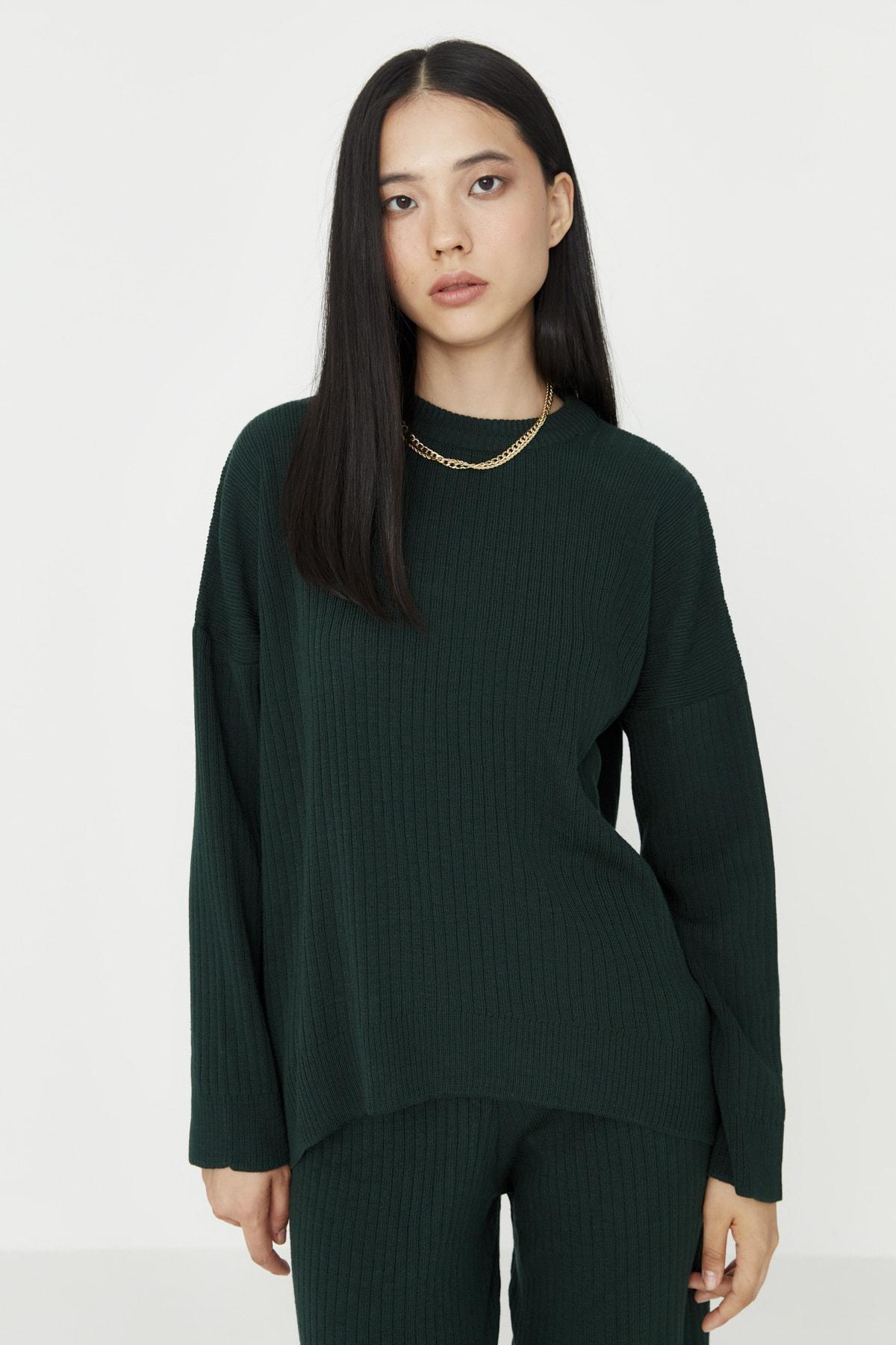 Green Crew Neck Co-Ord Set, , large image number 4
