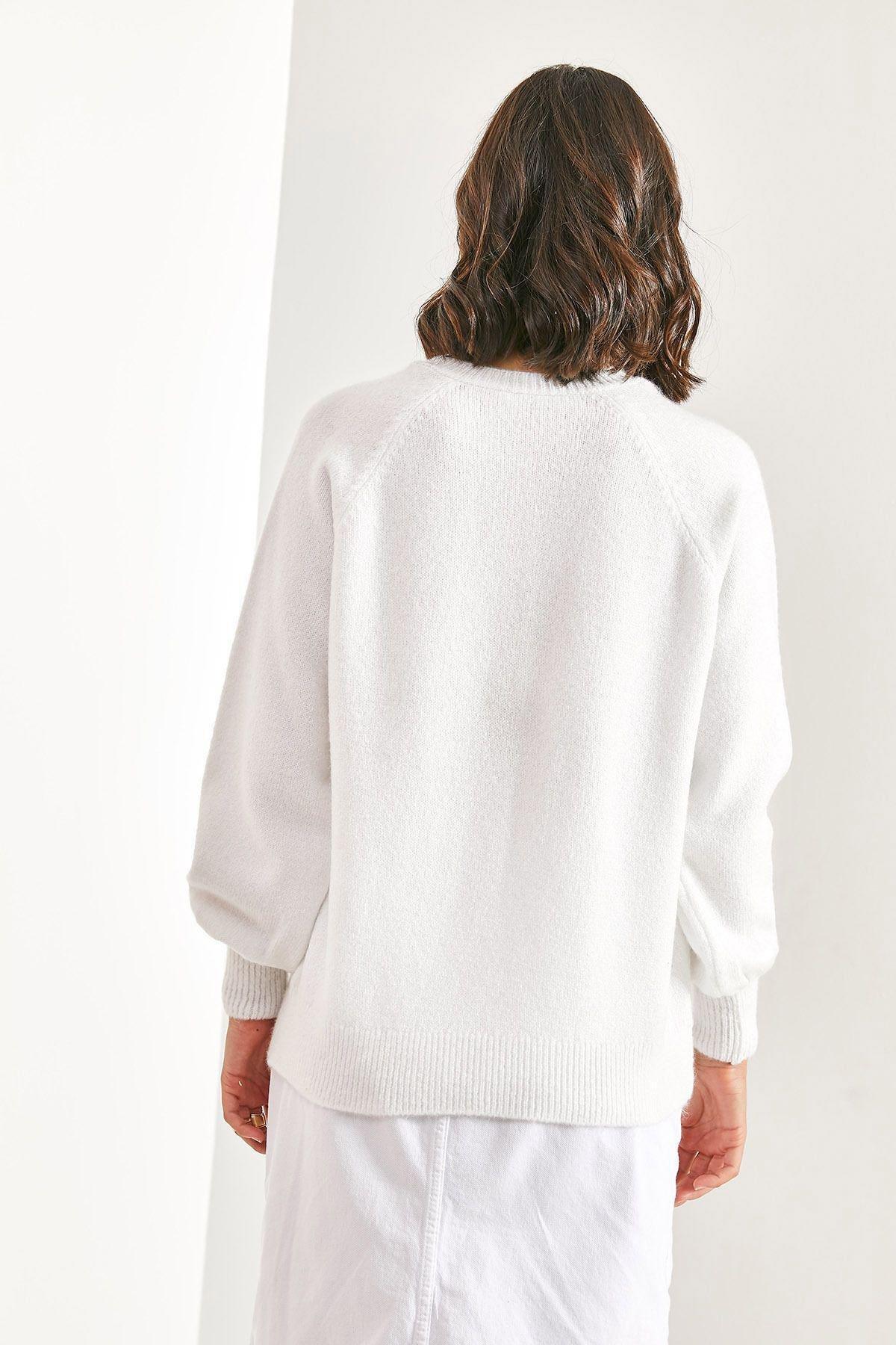 Textured Jumpers Sweater, OPTICAL WHITE, large image number 1