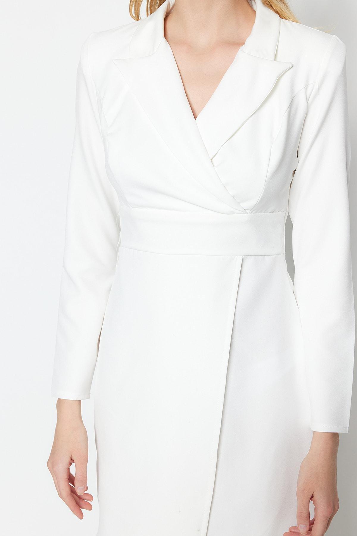 White Blazer Dress, , large image number 3