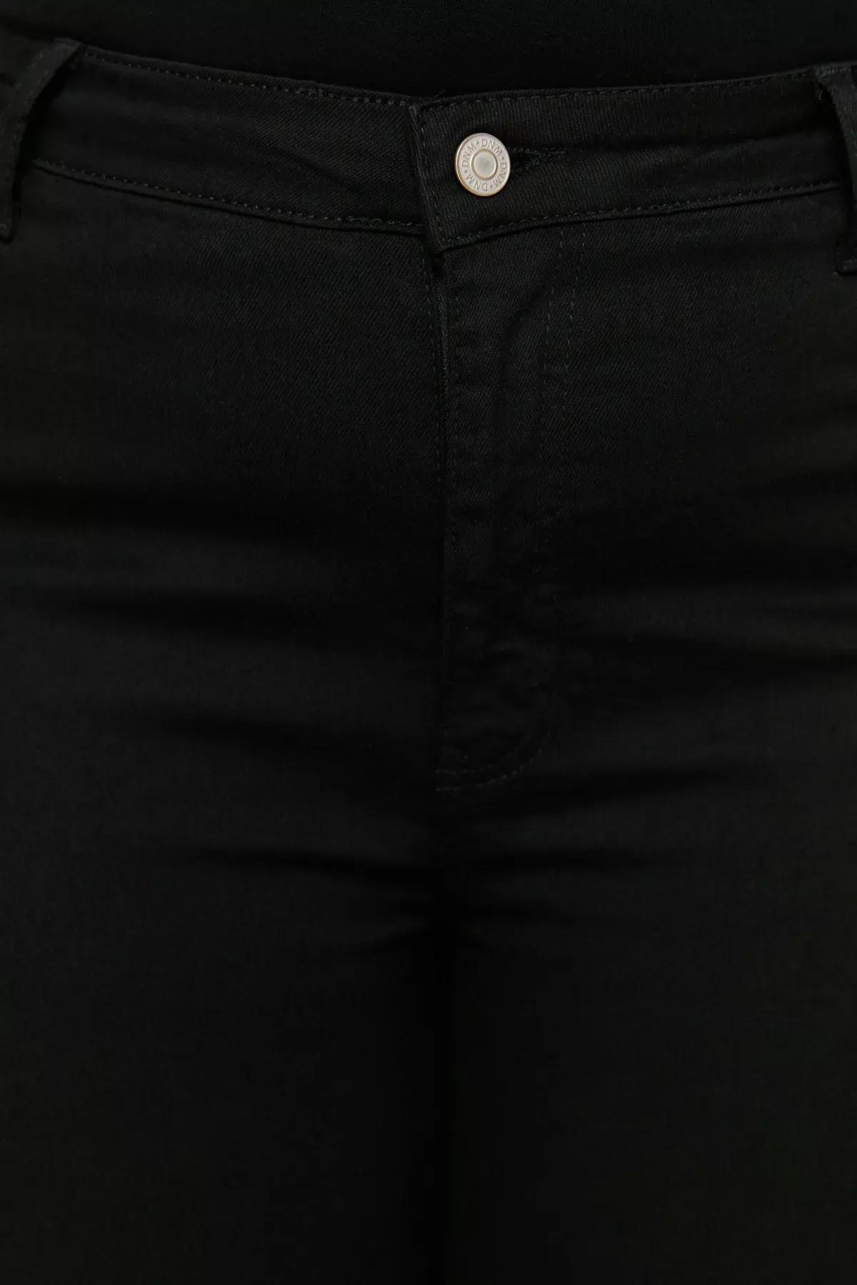Black Plus Size Skinny Jeans, Black, large image number 4