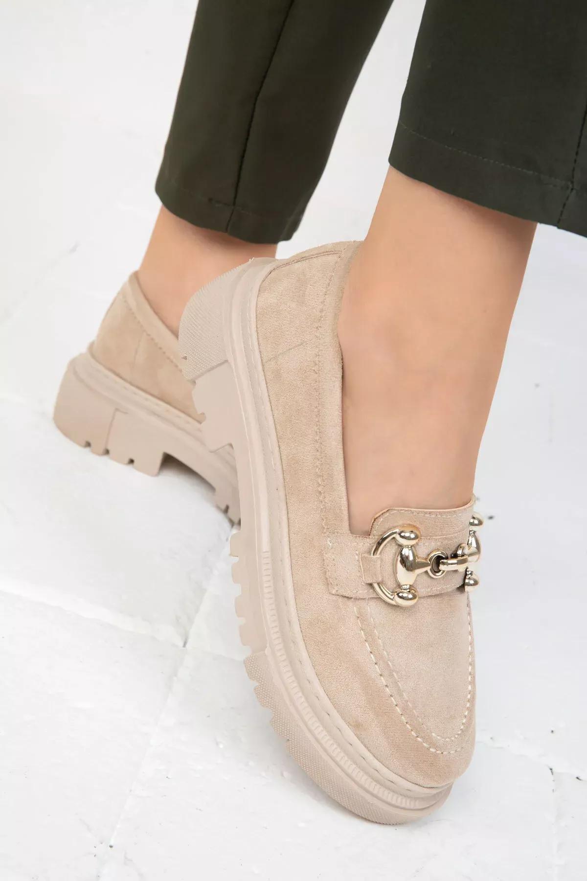 SOHO - Beige Suede Casual Shoes