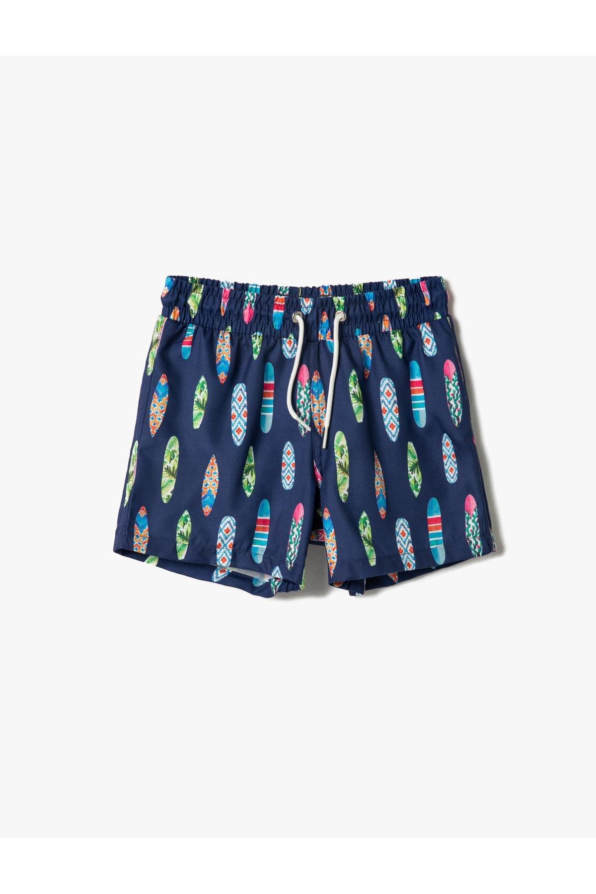 Koton - Navy Pattern Swimsuit, Kids Boys