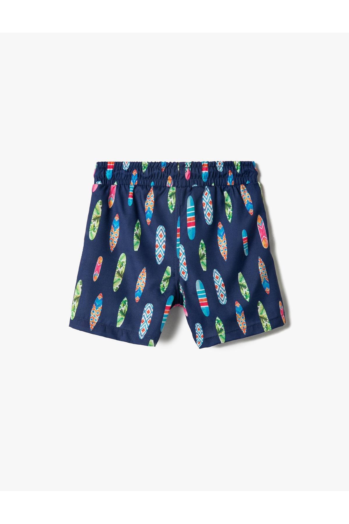 Koton - Navy Pattern Swimsuit, Kids Boys