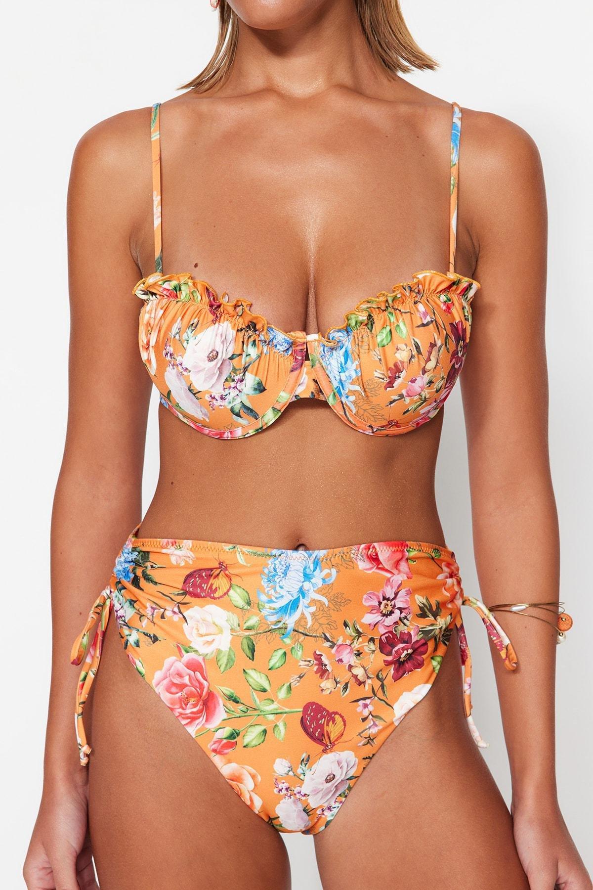 Multicolour Floral Bikini Set, , large image number 3