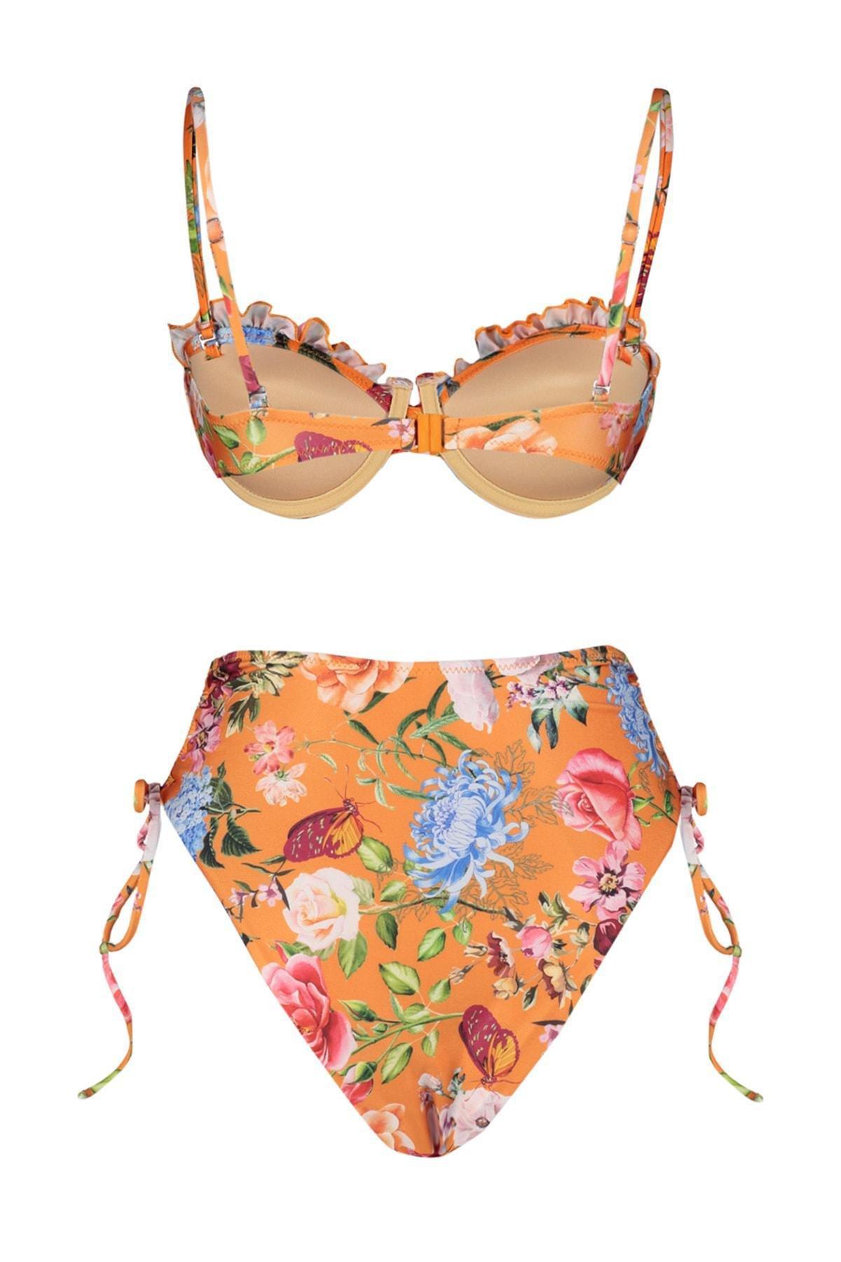 Multicolour Floral Bikini Set, , large image number 6