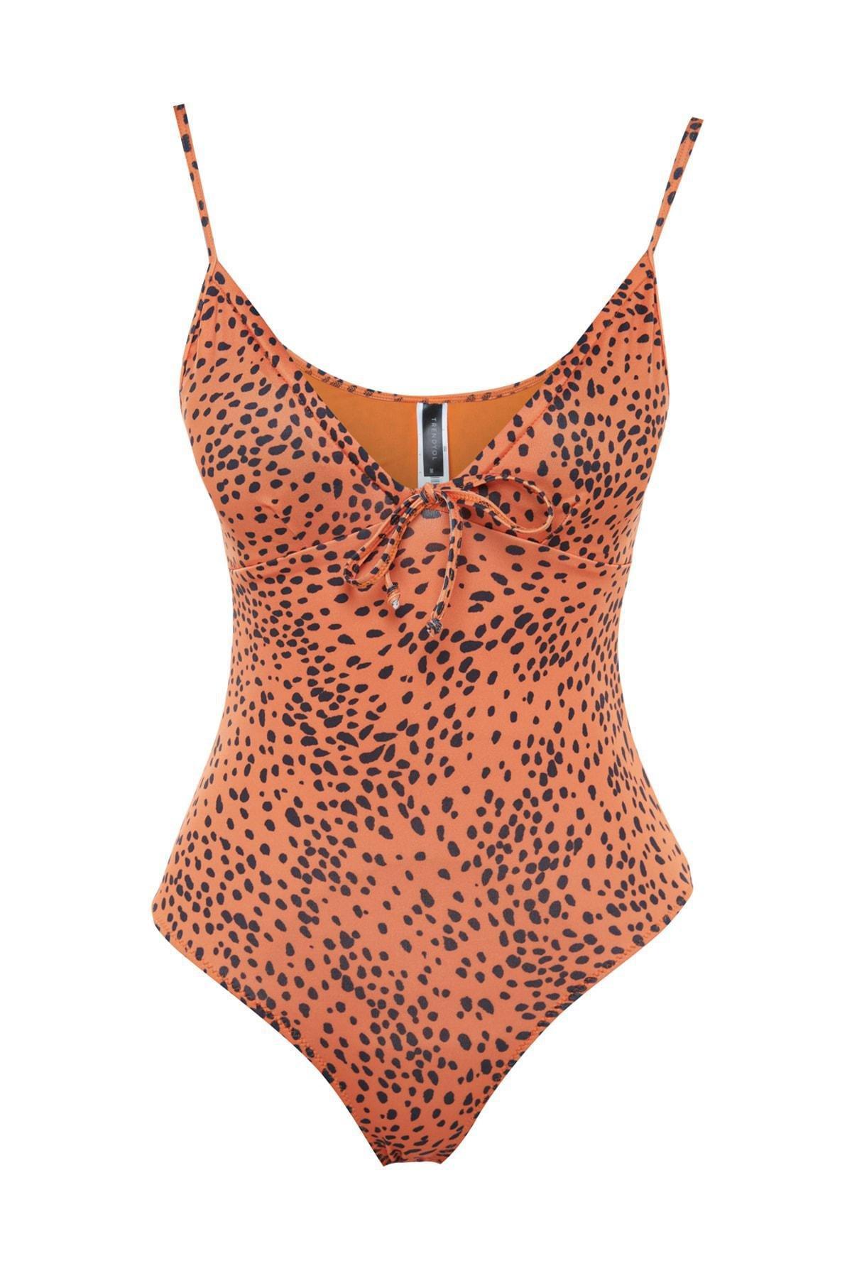 Multicolour Animal Print Swimsuit, Multicolor, large image number 5