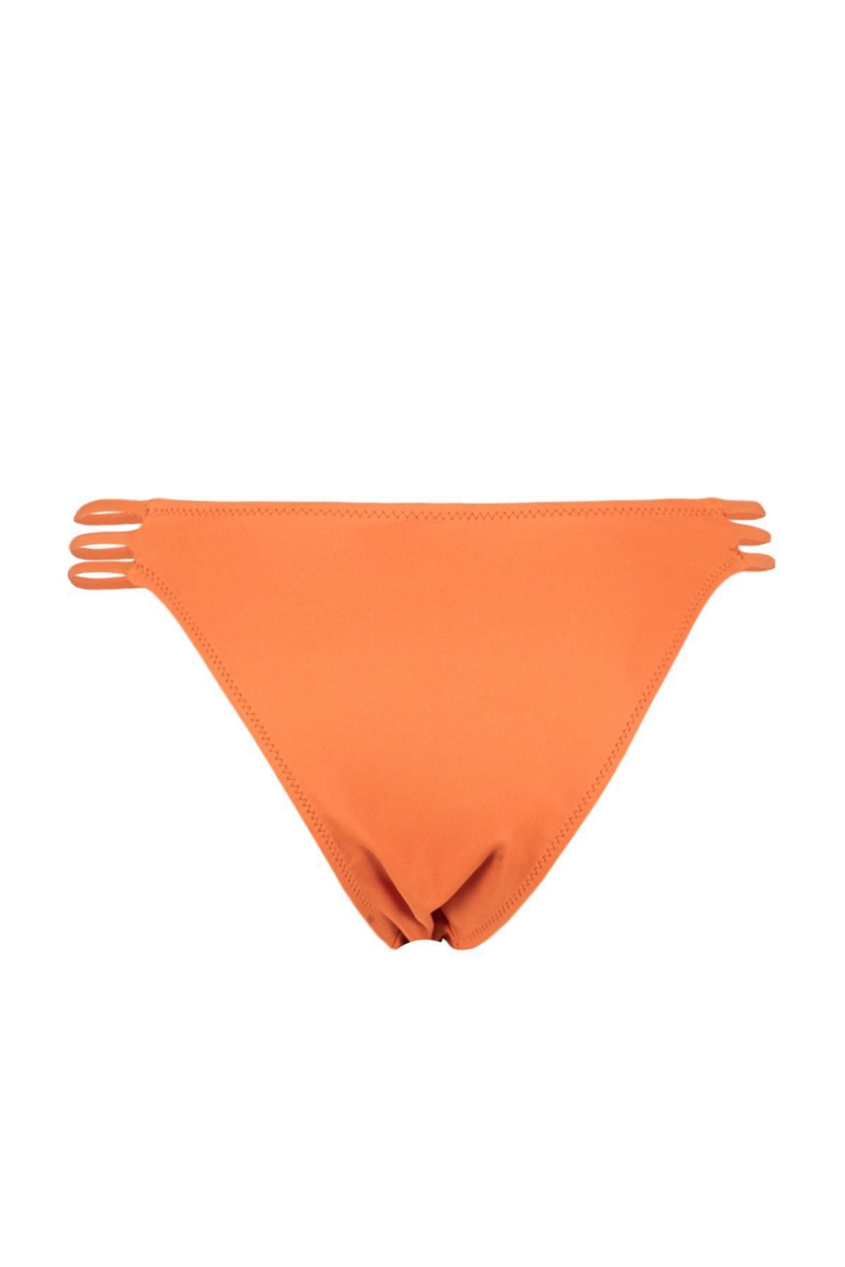 Brown Mid Waist Bikini Bottom, Brown, large image number 8
