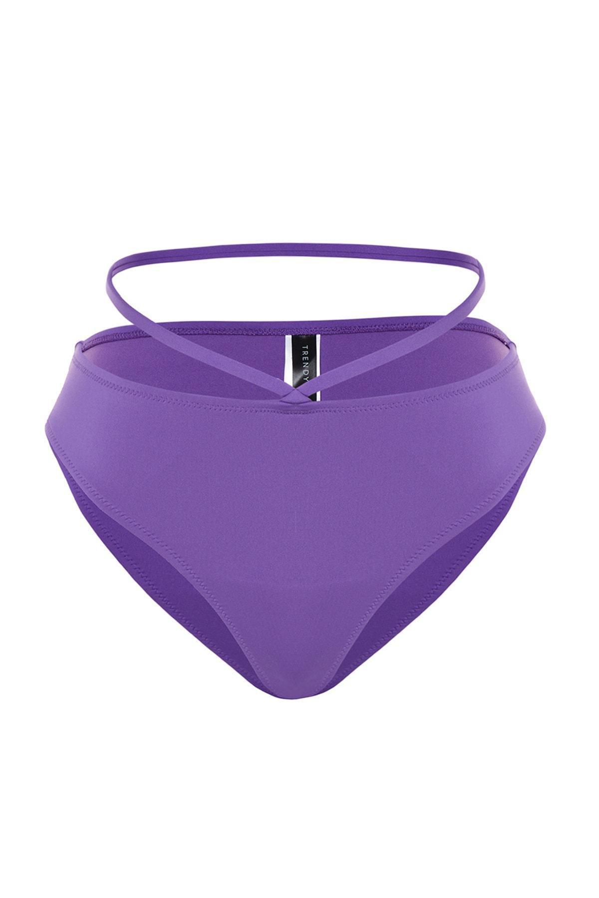 Purple Plain Bikini Bottom, , large image number 5
