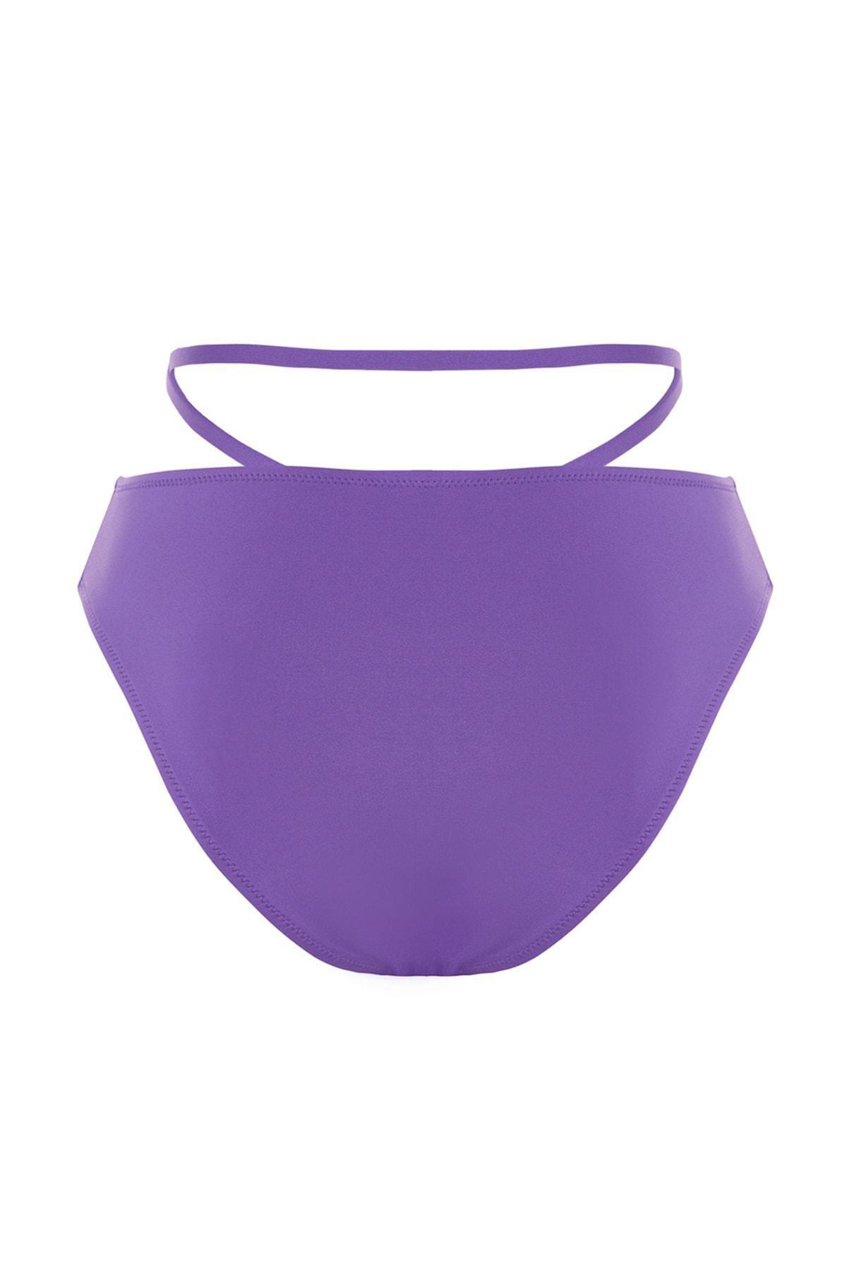 Purple Plain Bikini Bottom, , large image number 7