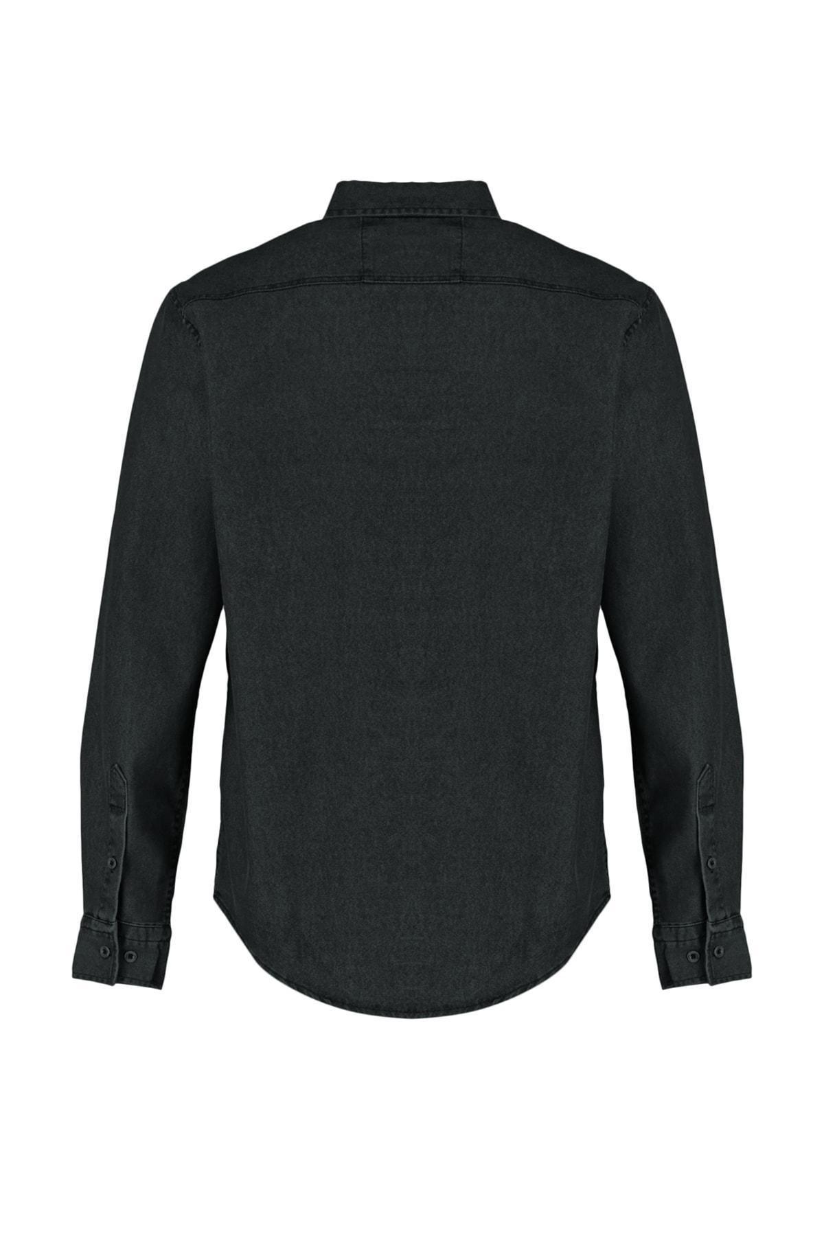 Khaki Denim Shirt, , large image number 7