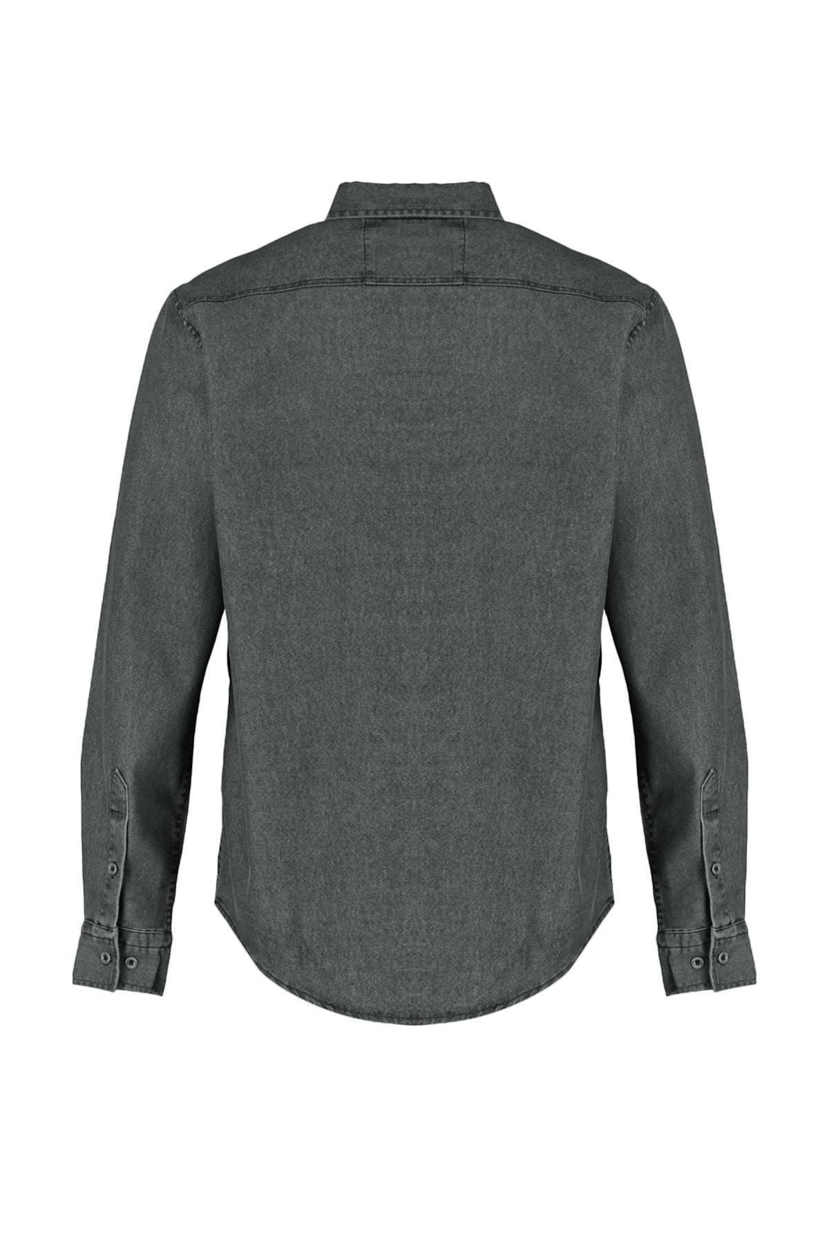 Khaki Denim Shirt, , large image number 8