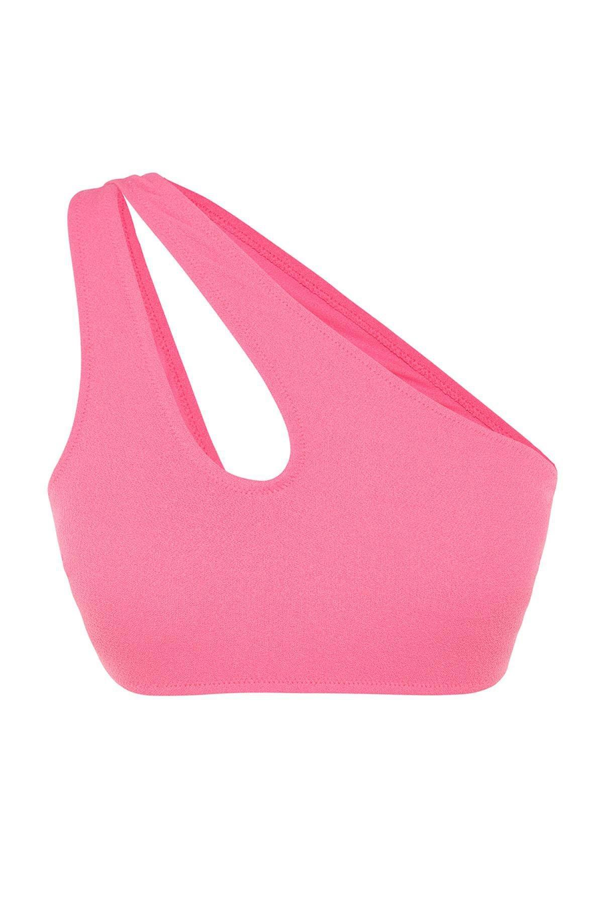 قطعة بيكيني علوية سادة، وردي, Pink, large image number 5