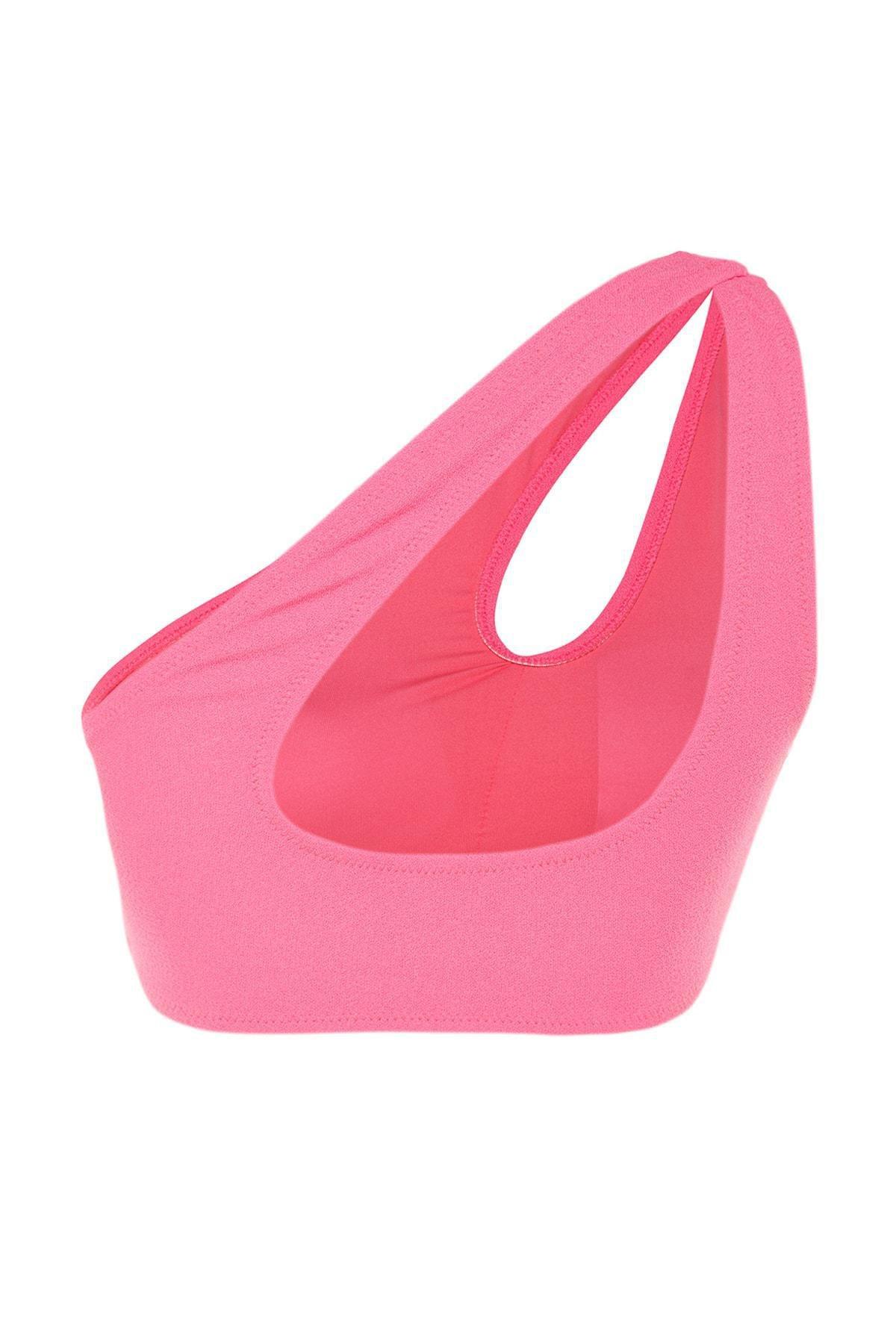 قطعة بيكيني علوية سادة، وردي, Pink, large image number 6
